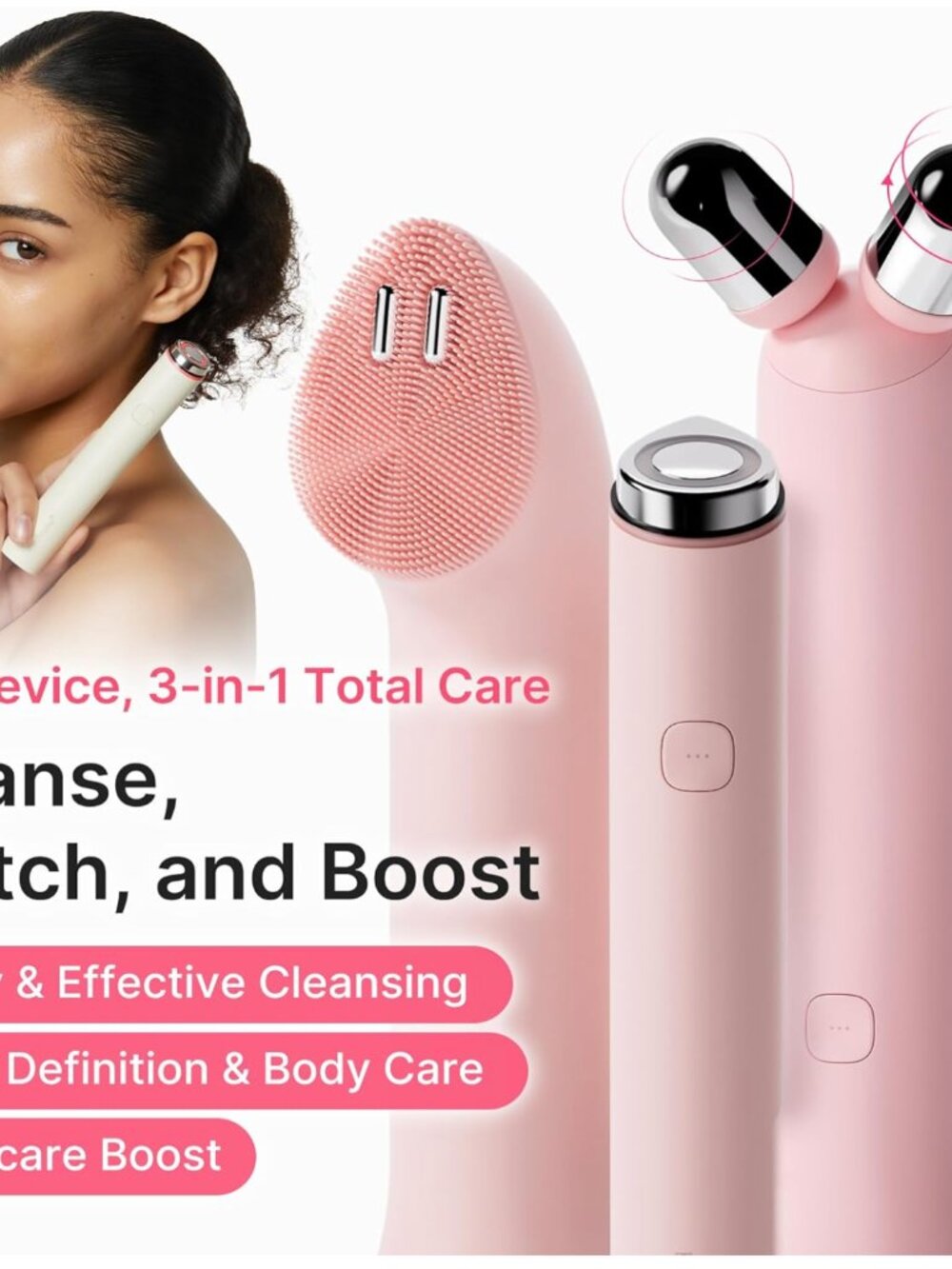 medicube Mini Booster Pro Plus Full Facial Device Set | 3-in-1 Korean Facial Dev - Picture 4 of 4